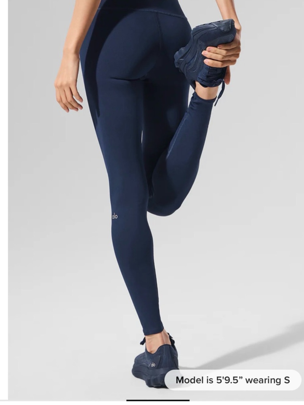 High-Waist Navy Leggings - Picture 3 of 3